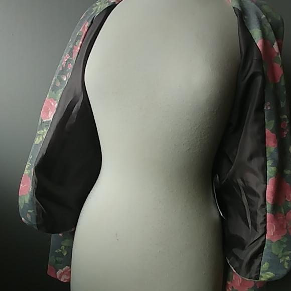 Only Blue Behaviour Blazer Roses - Picture 5 of 8